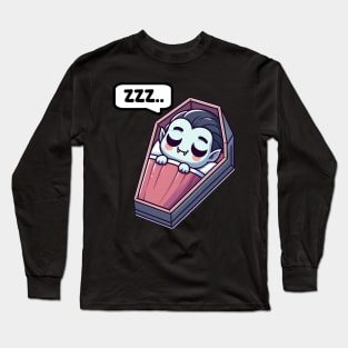 Cute Sleeping Vampire Long Sleeve T-Shirt